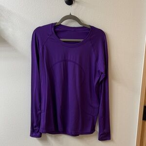 lululemon athletica Vibrant Purple Long Sleeve Top